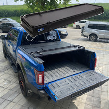 Load image into Gallery viewer, MTNTOPCN Aluminum Quad Fold Tonneau Cover Compatible for 2015-2024 Ford F150 Double Cab/Crew Cab (SuperCrew) (incl. Raptor/Lightning) 5&#39; 7&quot; Bed (67.1&quot;)