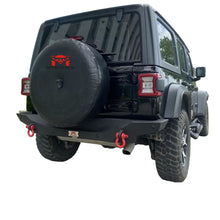 Load image into Gallery viewer, MTNTOPCN Aluminum Rear Bumper - Fits Jeep Wrangler JL/JLU 2018-2024 - Lightweight OffRoad Design - with License Plate Mount