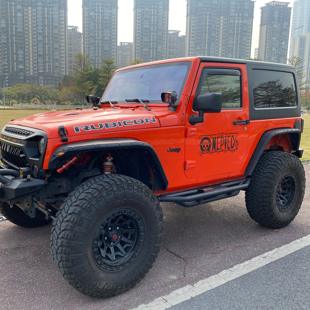 MTNTOPCN Steel Fender Flares compatible for 2007-2018 Jeep Wrangler - Enhance Your Off-Roading Experience with Superior Style and Durability