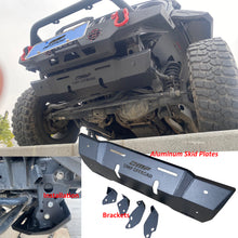Load image into Gallery viewer, OMP Offroad Aluminum Front Skid Plate Compatible for Jeep Wrangler 2018-2024, Jeep Gladiator - Heavy Duty Gladiator bumper skid plate, Light Weight, Easy Installation