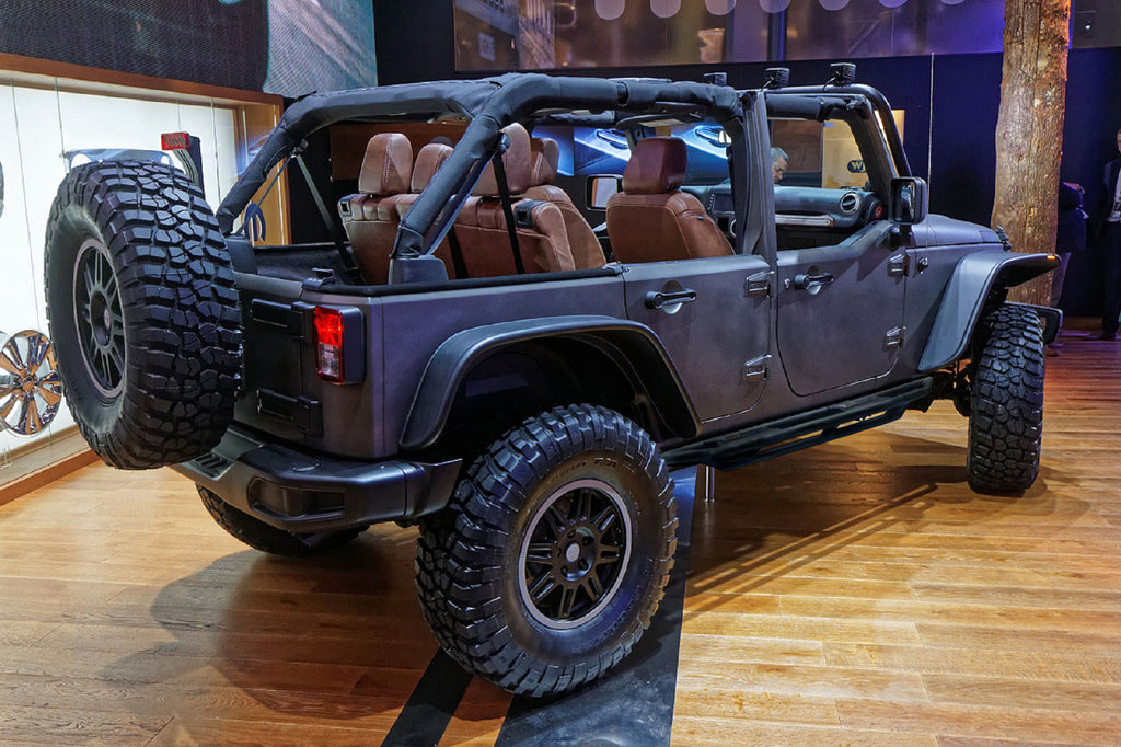 MTNTOPCN Tube Side Step Compatible for  2007-2018 Jeep Wrangler JK & JKU Unlimited 4 Door