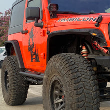 Load image into Gallery viewer, OMP Offroad Blade Concept Design Steel Fender Flares compatible for 2007-2018 Jeep Wrangler - Enhance Your Off-Roading Experience with Superior Style and Durability