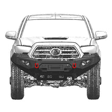 Load image into Gallery viewer, MTNTOPCN Front Bumper Full Size Compatible for Toyota Tacoma 2016-2023 with 2 Fog lamp and 2 LED