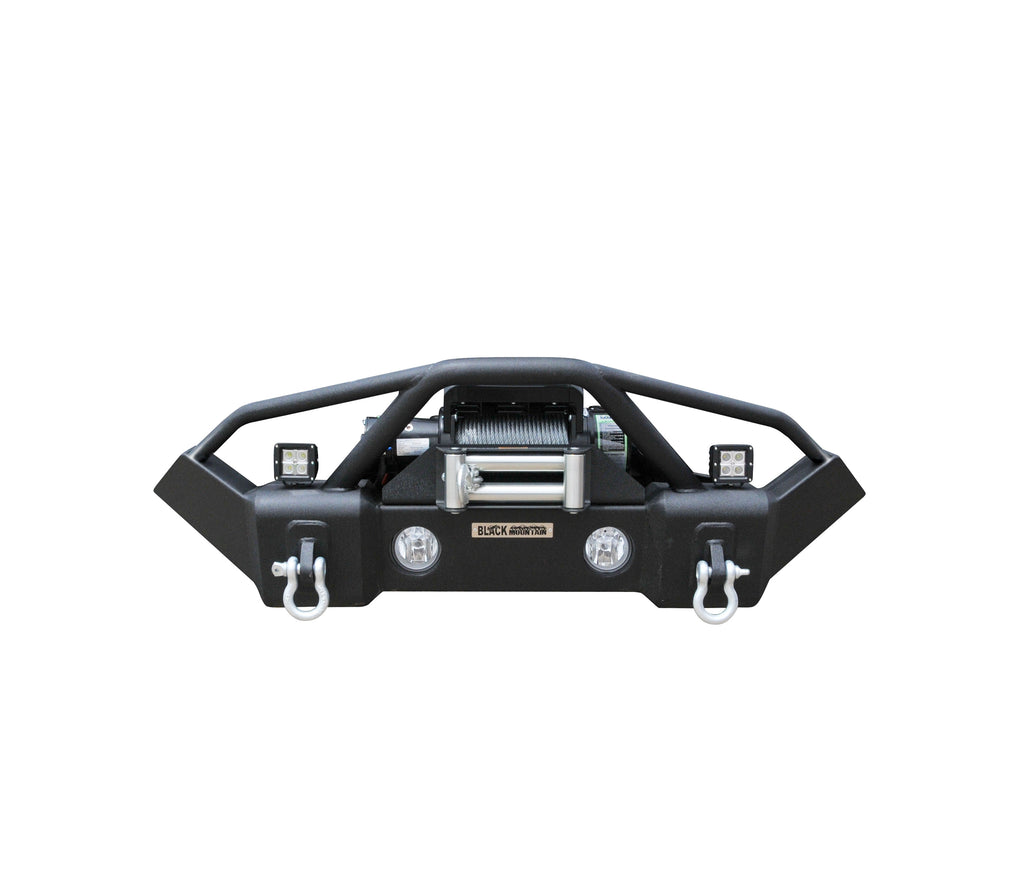 MTNTOPCN Stubby Front Bumper Compatible for 2007-2024 Jeep Wrangler, 2020-2024 Jeep Gladiator - Upgrade Your Off-Road Experience