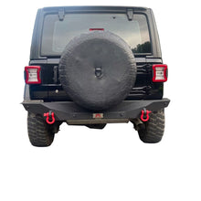 Load image into Gallery viewer, MTNTOPCN Aluminum Rear Bumper - Fits Jeep Wrangler JL/JLU 2018-2024 - Lightweight OffRoad Design - with License Plate Mount