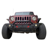 MTNTOPCN Front Bumper Compatible for Jeep Wrangler & Gladiator with Calabash Brother – Gourd Design-Upgrade Your Off-Road Experience (Small Gourd Front Bumper)