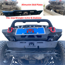 Load image into Gallery viewer, MTNTOPCN Aluminum front skid plates for Jeep Wrangler JL/JLU and Jeep Gladiator