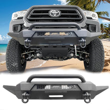 Load image into Gallery viewer, MTNTOPCN Steel Front Bumper with loop Compatible for 2016-2023 Tacoma pick up Truck