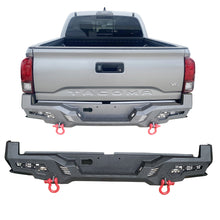 Load image into Gallery viewer, MTNTOPCN Steel Rear Bumper Compatible for 2005-2023 Tacoma - Durable and Stylish Rear Bumper with Unique LED Windows Design