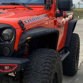 OMP Offroad Blade Concept Design Steel Fender Flares compatible for 2007-2018 Jeep Wrangler - Enhance Your Off-Roading Experience with Superior Style and Durability