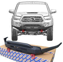 Load image into Gallery viewer, MTNTOPCN Steel Front Bumper with loop Compatible for 2016-2023 Tacoma pick up Truck
