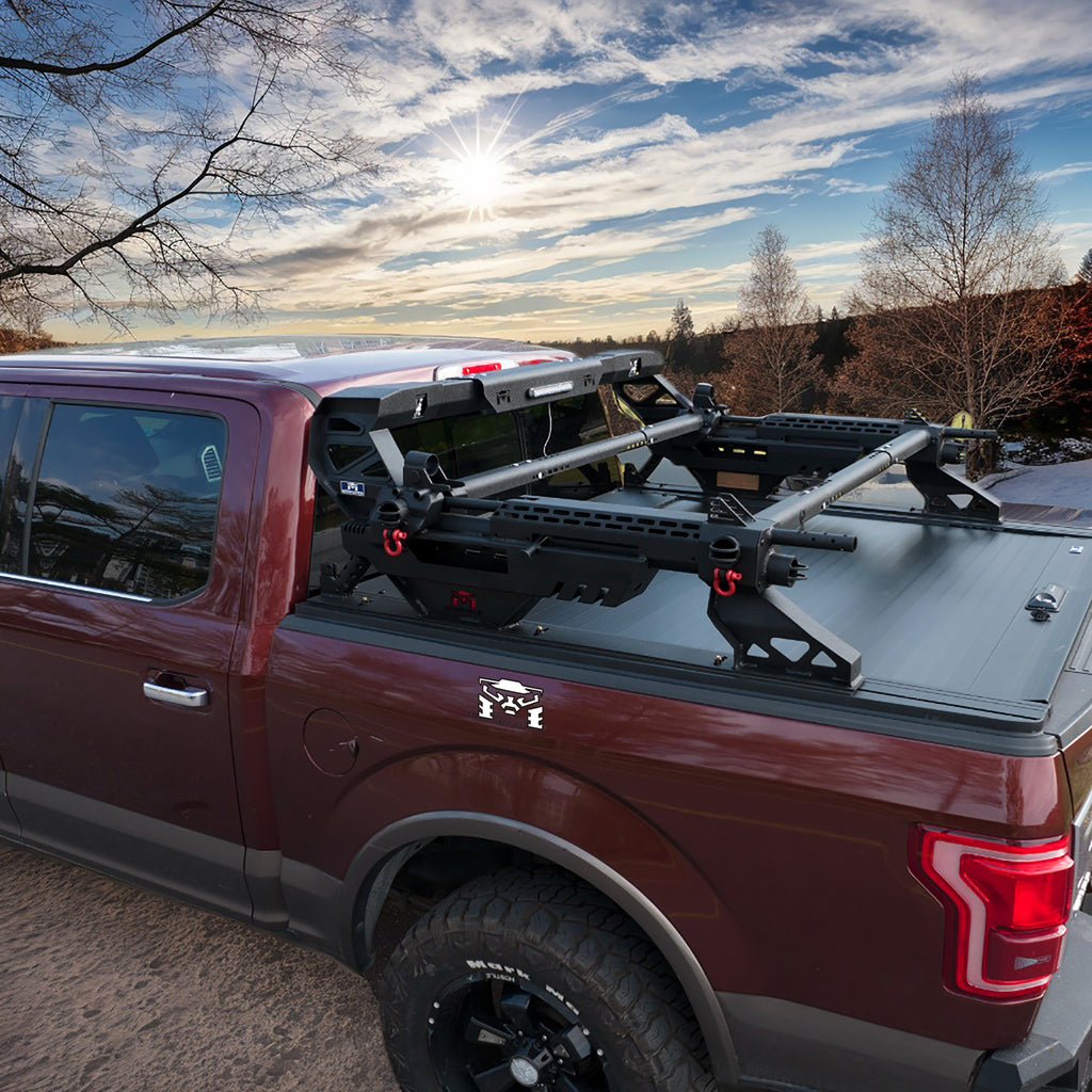 MTNTOPCN Aluminum Machine Gun Design Roll Bar Roof Rack - US Patent, Adjustable, Durable & Versatile for Outdoor Adventures