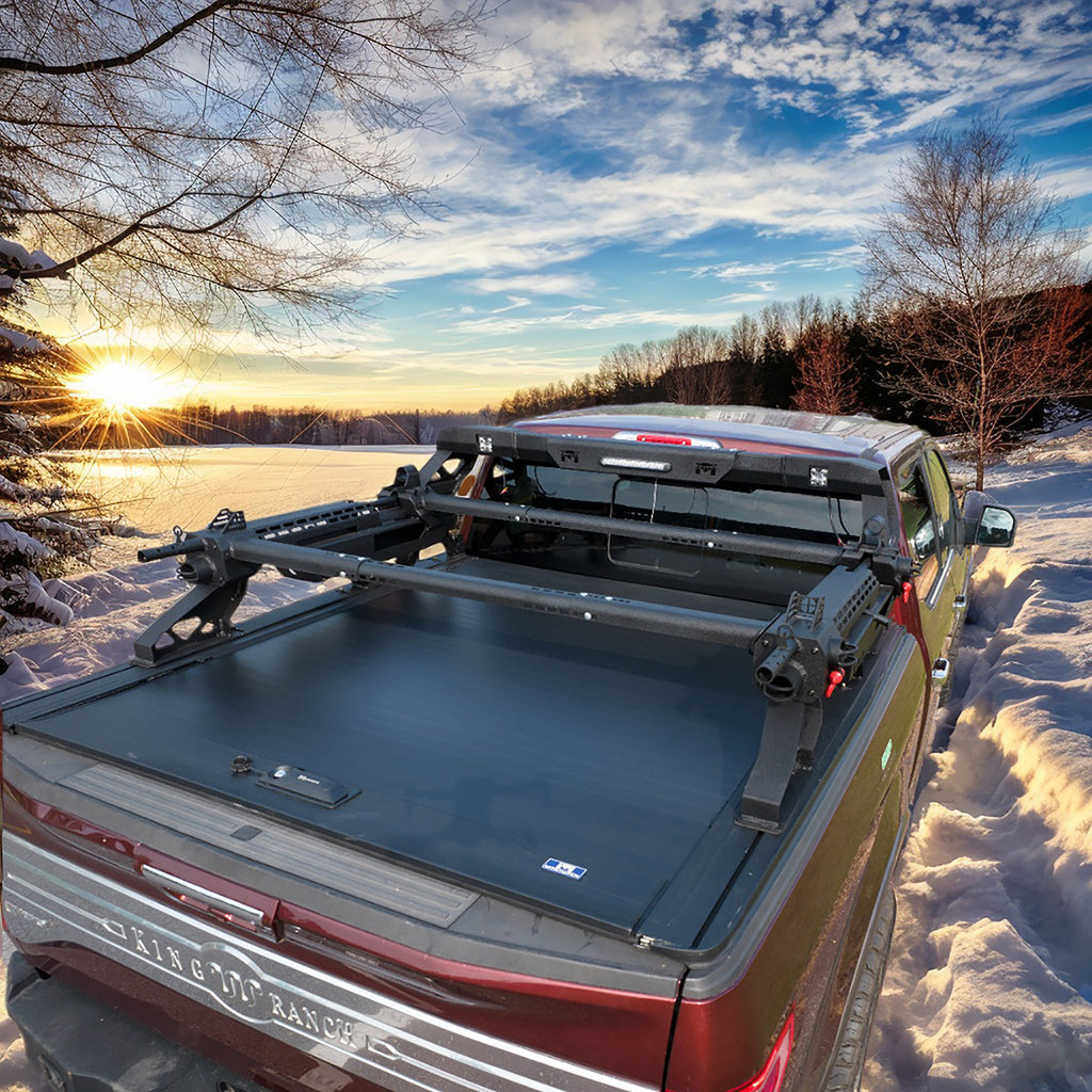 MTNTOPCN Aluminum Machine Gun Design Roll Bar Roof Rack - US Patent, Adjustable, Durable & Versatile for Outdoor Adventures