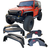 OMP Offroad Blade Concept Design Steel Fender Flares compatible for 2007-2018 Jeep Wrangler - Enhance Your Off-Roading Experience with Superior Style and Durability