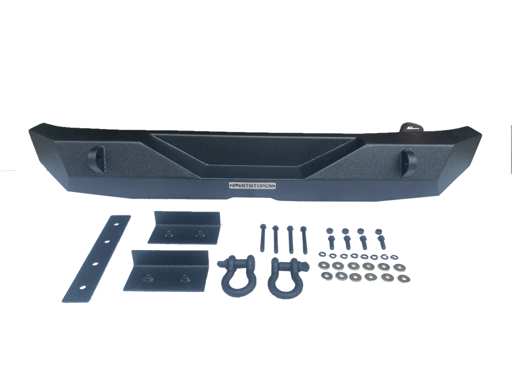 MTNTOPCN Off-Road Rear Bumper modification compatible for Jeep Wrangler JK JKU 2007-2018 2Door and 4 Door